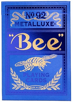 Bee Metalluxe Playing Cards - Blue main image